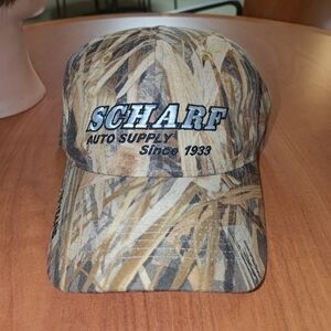 Don Scharf Automotive Inc. Embroidered Camo Strap-on Hat Cap